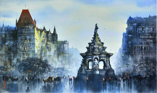 Old Bombay- Flora Fountain